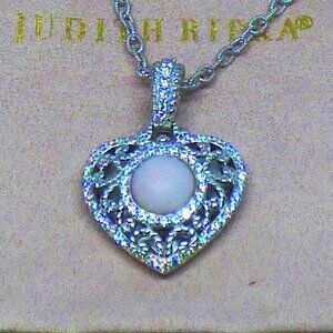 Judith Ripka Pink Opal Heart Enhancer NIB